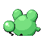 Marill shiny back-facing sprite from Pokémon Sapphire
