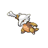 Marowak front-facing sprite from Pokémon White 2