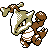Marowak front-facing sprite from Pokémon Crystal