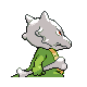 Marowak shiny back-facing sprite from Pokémon Pearl