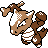 Marowak front-facing sprite from Pokémon Gold