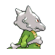 Marowak shiny back-facing sprite from Pokémon SoulSilver