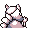 Marowak back-facing sprite from Pokémon Red