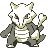 Marowak front-facing sprite from Pokémon Yellow