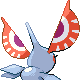 Masquerain back-facing sprite from Pokémon SoulSilver