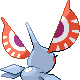Masquerain back-facing sprite from Pokémon Platinum
