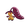 Mawile shiny back-facing sprite from Pokémon White 2