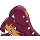 Mawile shiny back-facing sprite from Pokémon HeartGold