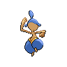 Medicham shiny back-facing sprite from Pokémon Black 2
