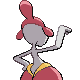Medicham back-facing sprite from Pokémon SoulSilver