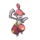 Medicham front-facing sprite from Pokémon SoulSilver