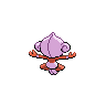 Meditite shiny back-facing sprite from Pokémon Black