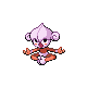 Meditite shiny front-facing sprite from Pokémon Pearl