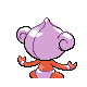 Meditite shiny back-facing sprite from Pokémon HeartGold