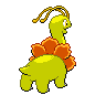 Meganium shiny back-facing sprite from Pokémon White 2