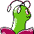 Meganium back-facing sprite from Pokémon Crystal