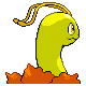 Meganium shiny back-facing sprite from Pokémon Diamond