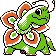 Meganium front-facing sprite from Pokémon Gold