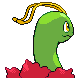 Meganium back-facing sprite from Pokémon HeartGold