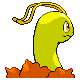 Meganium shiny back-facing sprite from Pokémon HeartGold