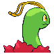 Meganium back-facing sprite from Pokémon Platinum