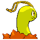 Meganium shiny back-facing sprite from Pokémon Platinum