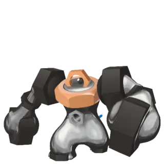 Melmetal shiny front-facing sprite from Legends Za
