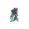 Meloetta shiny back-facing sprite from Pokémon White