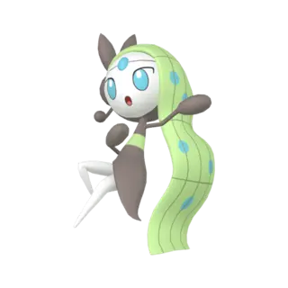 Meloetta front-facing sprite from Legends Za