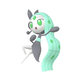 Meloetta shiny front-facing sprite from Legends Za