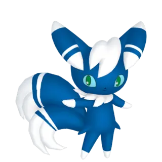 Meowstic front-facing sprite from Pokémon Sword