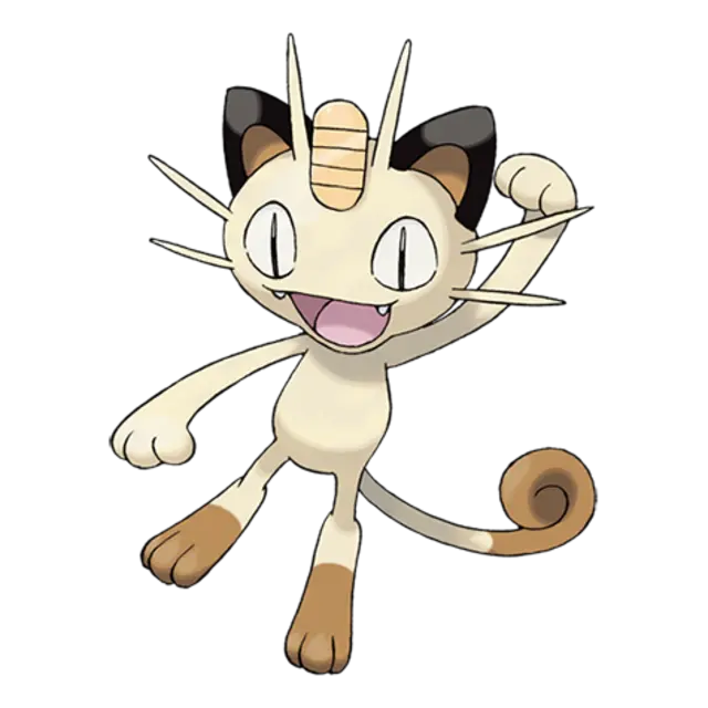Meowth, the Scratch Cat Pokémon — Normal-type Pokémon official artwork