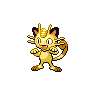 Meowth front-facing sprite from Pokémon White 2
