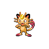 Meowth shiny front-facing sprite from Pokémon White 2
