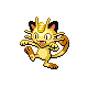 Meowth front-facing sprite from Pokémon Pearl