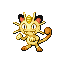 Meowth front-facing sprite from Pokémon Emerald