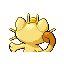 Meowth back-facing sprite from Pokémon FireRed
