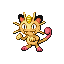 Meowth shiny front-facing sprite from Pokémon FireRed