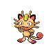 Meowth shiny front-facing sprite from Pokémon SoulSilver