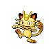 Meowth front-facing sprite from Pokémon Platinum