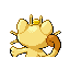 Meowth back-facing sprite from Pokémon Ruby