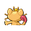 Meowth shiny back-facing sprite from Pokémon Ruby