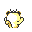Meowth back-facing sprite from Pokémon Yellow