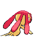 Mesprit shiny back-facing sprite from Pokémon Diamond