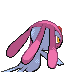 Mesprit back-facing sprite from Pokémon HeartGold