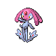 Mesprit front-facing sprite from Pokémon HeartGold