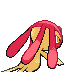 Mesprit shiny back-facing sprite from Pokémon HeartGold