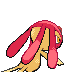 Mesprit shiny back-facing sprite from Pokémon Platinum
