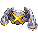Metagross shiny front-facing sprite from Pokémon Diamond