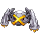 Metagross shiny front-facing sprite from Pokémon Platinum